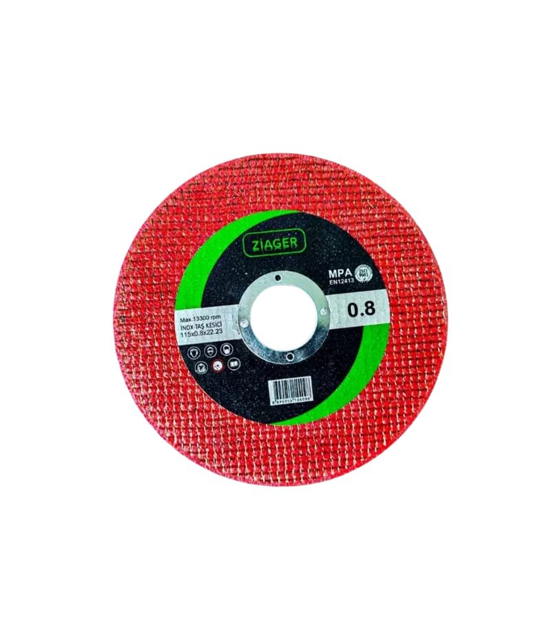 115x08 Ziager Kırmızı 115x08 Ziager Yüksek Performans Inox Kesici Taş - Görsel 1