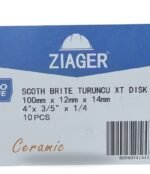 Ziager 100x12x14 mm Turuncu Boya Pas Kazıma Diski(Ceramic) - Görsel 2