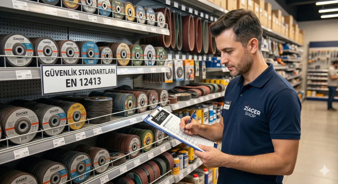 115mm, 180mm ve 230mm dış çaplı kesici taş ölçülerinin karşılaştırması.